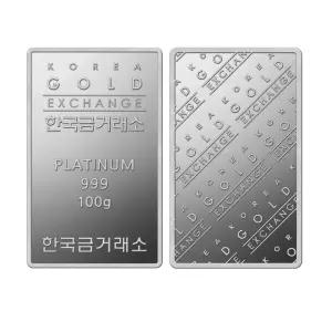 갤러리아 한국금거래소 플래티넘바 100g [백금바 99.9]