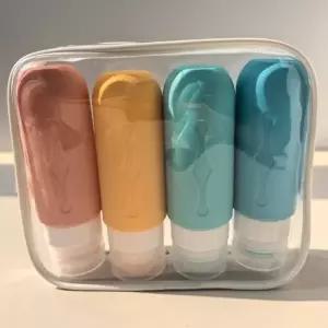 HIKT여행용 공병 수영장 실리콘 공병 휴대용 샴푸통 4p