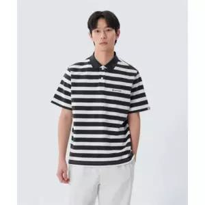 스노우피크어패럴 코튼 스트라이프 폴로 티셔츠 S25MMFPS49 Navy 469189