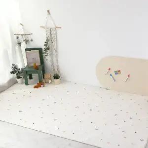 [충무몰]플라워코튼 양면쿠션 거실놀이매트 XXXL 250x140cm