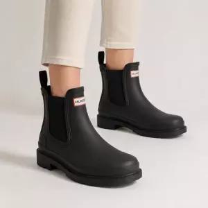 헌터 HUNTER 코만도 첼시 여성 레인부츠 WFS1018RMA BLK