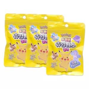조카선물 포켓몬 츄잉팝스 비건 젤리 x 어린이 간식 70g 3개