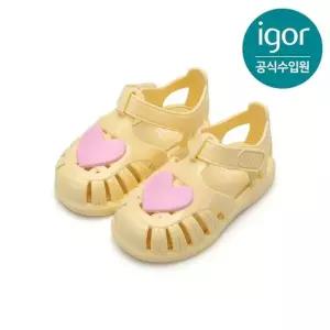 [갤러리아] 이고르 토비 글로스 러브 바닐라 IGSDL4M2YL 키즈젤리슈즈 여아샌들 키즈샌들