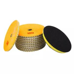 저는 4인치 격자 100 wt 다이아몬드 화강암 광택제 패드 (10+1) pcs