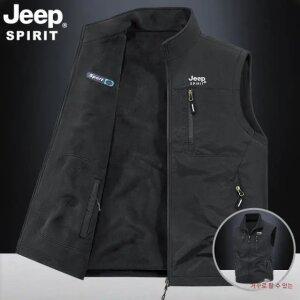 JEEP SPIRIT 남성 가을 양면 조끼 간절기 방한 방풍 조끼