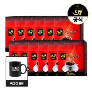 G7 퓨어블랙 라이트 25개입 x 12개 (총 300개입) + 머그컵 증정