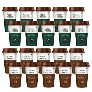 요거프레소 컵커피 200ml 카페모카 10컵 + 카페라떼 10컵