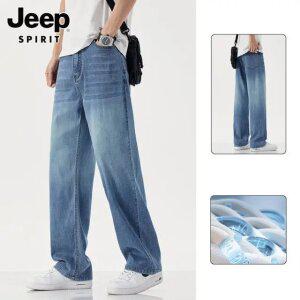 JEEP SPIRIT 봄가을 남자 청바지 일자 와이드