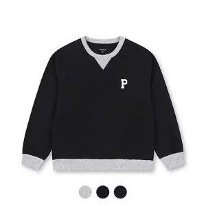 [폴햄키즈] 시그니처 공용 더블니트 라글란 P로고 맨투맨 티셔츠_PKE1TR3020