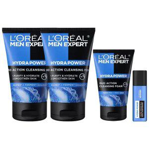 로레알파리 맨 엑스퍼트 이드라파워 아쿠아 클렌징 폼 100ml 2개 + 클렌징 폼 50ml+미