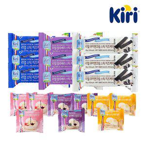 끼리 크림치즈 디저트 올인원 패키지(리얼스틱 3종 3개씩+찰떡 3종 3개씩) 총18개