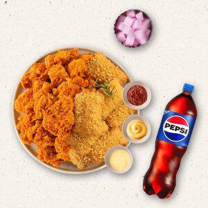 멕시카나치킨 치치반반(치토스순살반+치필링반)+콜라1.25L