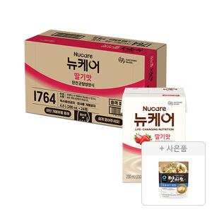 뉴케어 딸기맛 200ml, 24입, 1개+증정(청정원 맛선생 멸치디포리 국물내기 한알 60g,