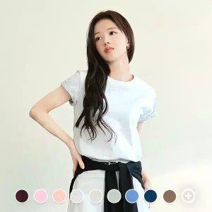 [지오다노] 326518 여 퍼펙트 크루넥 반팔티 (SLD)
