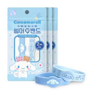 썸머밴드 시나모롤 산리오 썸머 향 밴드 시트로넬라 여름 팔찌 2개입, 3개