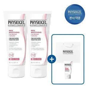피지오겔 레드수딩 AI 리페어 크림 100ml x 2개 + 레드수딩 AI포밍젤 20ml + 쇼핑백