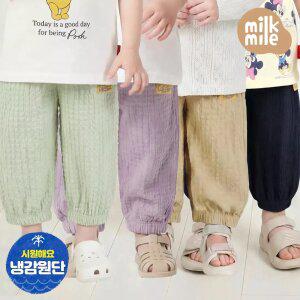 [밀크마일] 썸머바이브냉감우븐조거팬츠