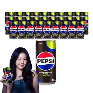 [펩시] 제로슈거 라임, 210ml, 30캔