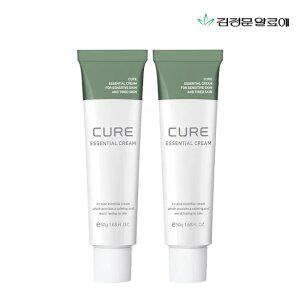 김정문알로에 큐어 에센셜 크림 50ml 2개