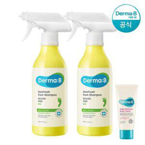 [공식] 더마비 데오프레쉬 풋 샴푸_쿨라임 400ml ×2개 +튜브견본(랜덤)