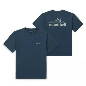 몽벨 남성 뒤로고 그래픽 반팔 티셔츠 [TEALBLUE]