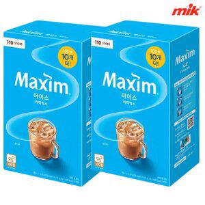 [10%중복쿠 폰]맥심 아이스 커피믹스 110T x 2개 [카누 미니/믹스커피/라떼/더블샷/모