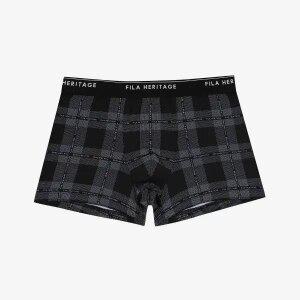[휠라 언더웨어] 아웃핏 홀리데이 체크나염 남성 드로즈 (FI4DRG1403M_BLK)