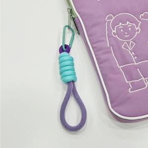 백참 매듭 로프 만들기 꽃 토끼 곰돌이 먼지 인형 스트랩 키링 자동차 가방