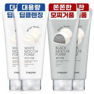 쫀쫀한 거품 대용량 모찌폼클렌징 220mlX4개 클렌징폼
