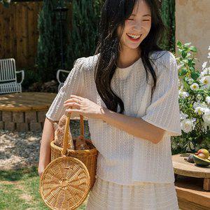 [JUST BETTER] 리코타 웨이브 블라우스