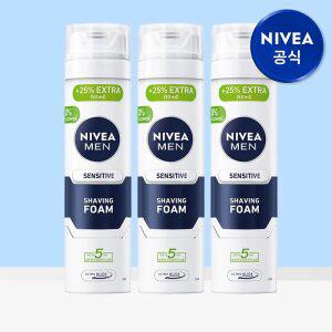 니베아 맨 센서티브 쉐이빙 폼 250ml 3개