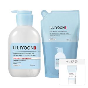 일리윤 세라마이드아토6.0 탑투토워시 500ml, 1개+리필 500ml, 1개+증정(수딩젤 30ml,