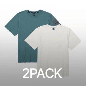 2PACK 몽벨 남성 퍼포먼스L 라운드 반팔 티셔츠