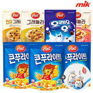 [20%중복쿠 폰]포스트 콘푸라이트 600g+크리치오키링증 정[코코볼/아몬드/그래놀라/간