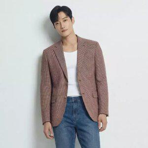 [PAT 남성] 체크 패턴 테일러드 린넨 자켓_1K31201