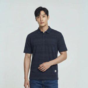 [PAT 남성] 아이스 쿨터치 스트라이트 카라 티셔츠_QK35101