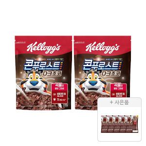 켈로그 콘푸로스트 다크초코 550g, 2개 + 증정(첵스초코 쿠키앤크림 30g, 5개)