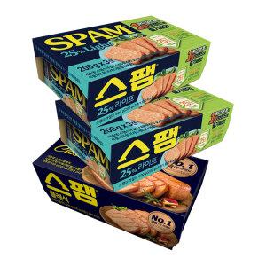 [CJ] 스팸 클래식 200g, 3입, 1개+라이트 200g, 3입, 2개