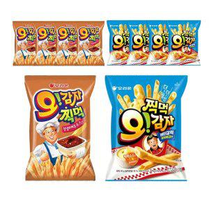 오리온 찍먹 오감자 버터갈릭감자튀김M 64g + 오감자딥 양념바베큐 75g 각5개 (총10개