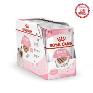 로얄캐닌 고양이사료 키튼 [로프] 파우치 85g 12개 (1BOX)+클립