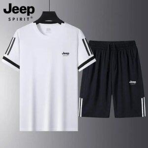 JEEP 여름 트레이닝 세트 반팔티 반바지 헬스복 운동복