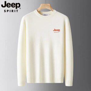 JEEP SPIRIT 남성 라운드 부드러운 니트티 간절기 오버핏 신축성 스웨터