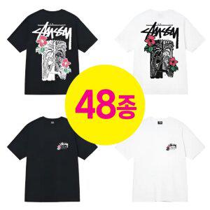 [48종]스투시 베이직 반팔 티셔츠 남녀공용 커플티 선물용 추천 [박스포장+쇼핑백]