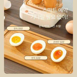 2구 계란 찜기 일본 달걀 반숙 삶는 기계 에그 쿠커 반숙기
