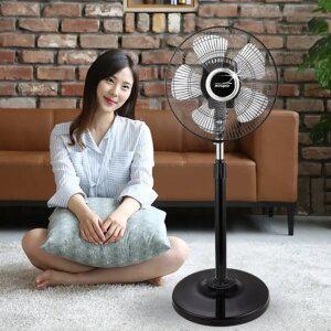 가정용 거실 사무실 힉교 학원 선풍기 서큘레이터 5엽 날개 높이조절 블랙