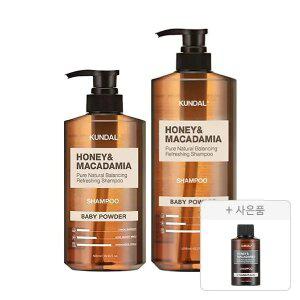 쿤달 네이처 샴푸 베이비파우더향 1058ml, 1개+500ml, 1개+증정(샴푸 일랑일랑 100ml,