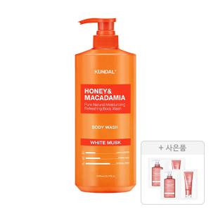 쿤달 네이처 바디워시 화이트머스크 1058ml, 1개 + 증정(바이올렛뮤게 샴푸 + 트리트먼