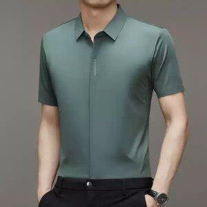 남자 여름 반팔 셔츠 다기능 아이스 POLO 셔츠