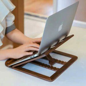 다용도 휴대용 원목 우드 6단 각도조절 책 독서대 노트북 태블릿 스탠드 거치대 받침대