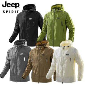 JEEP SPIRIT 남자 여름 바람막이 자켓 경량 후드 점퍼 아웃도어룩